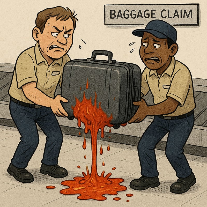 kimchi spill