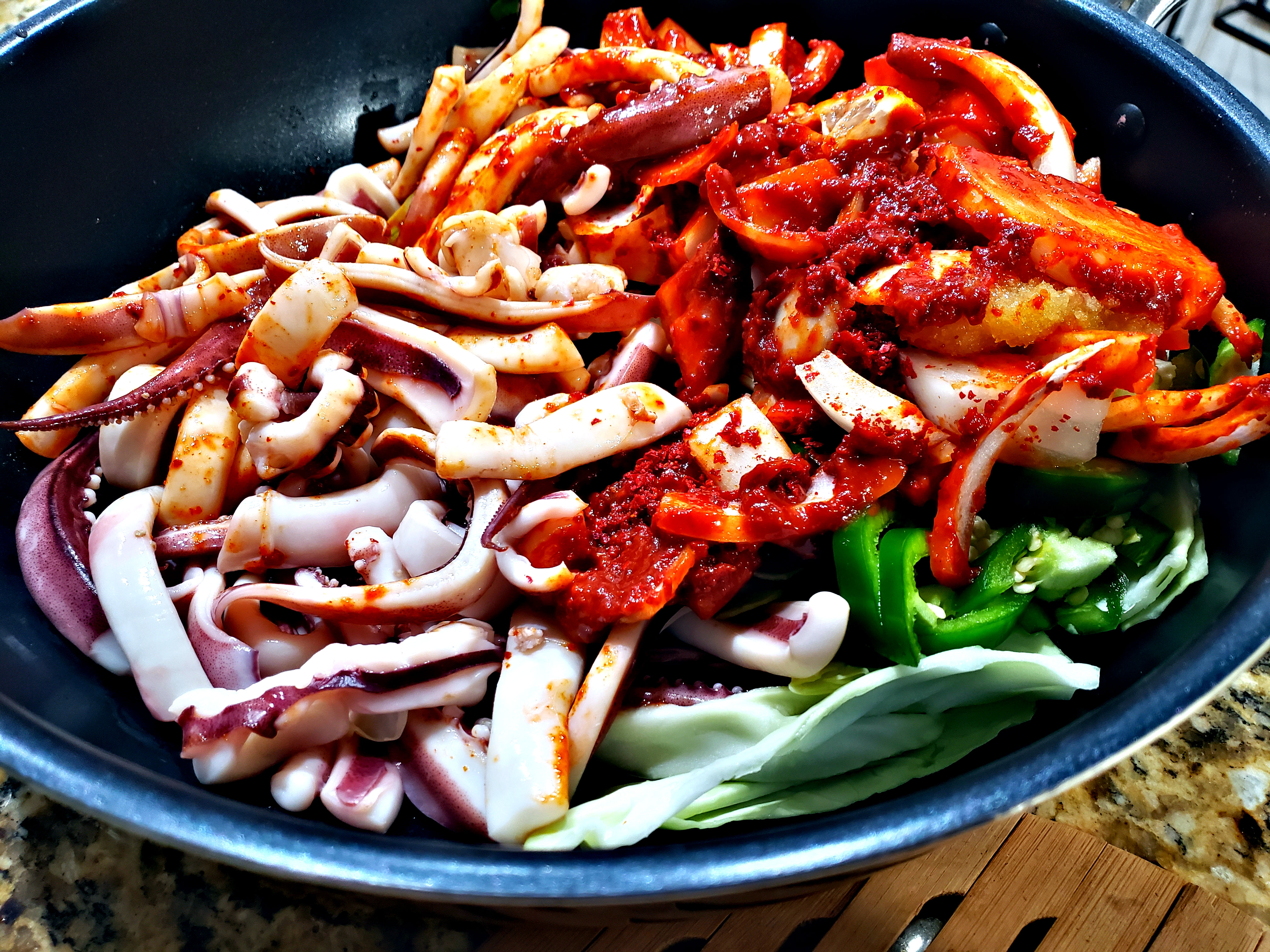 cooking ojingeo-bokkeum