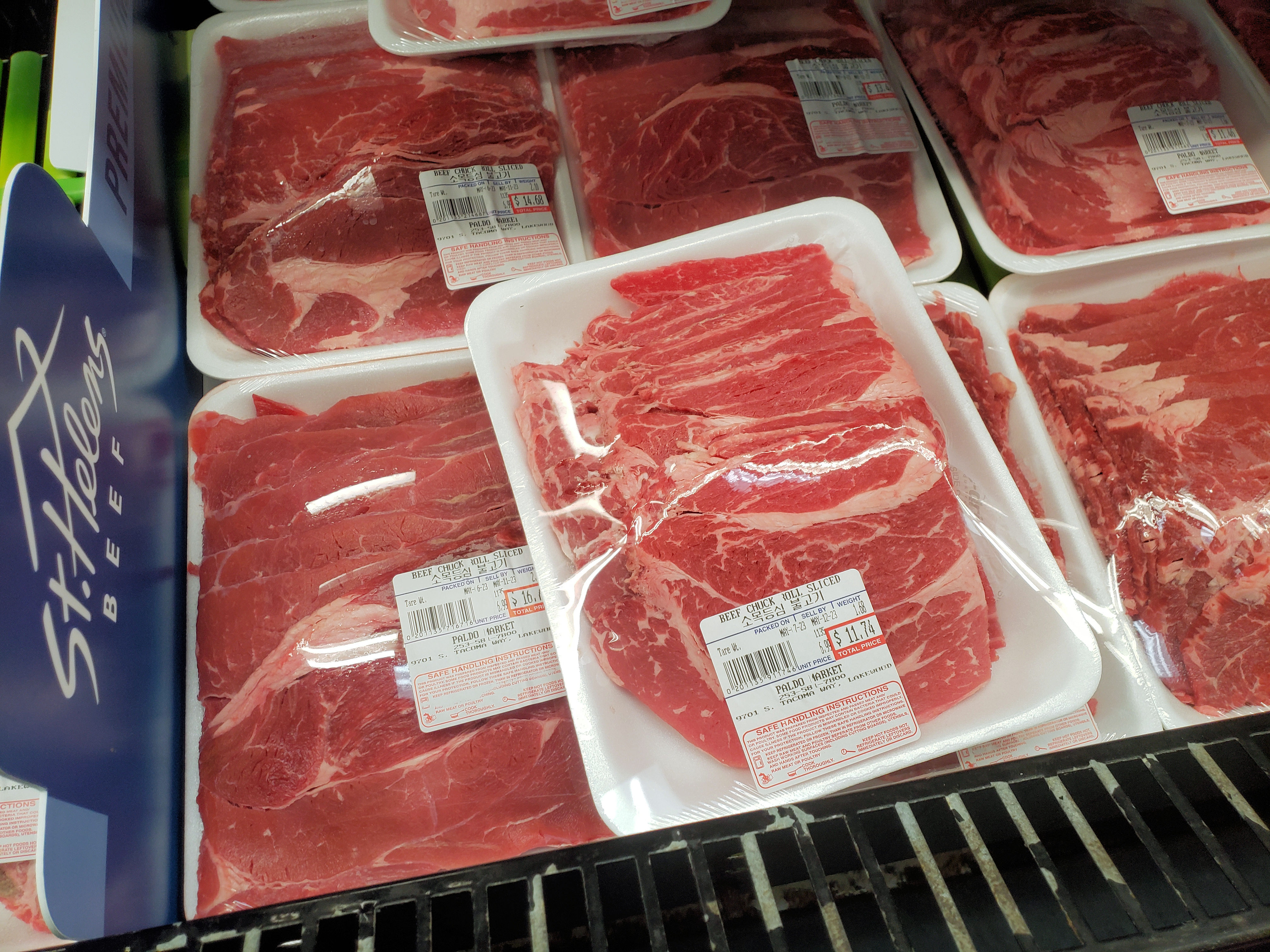 sliced beef